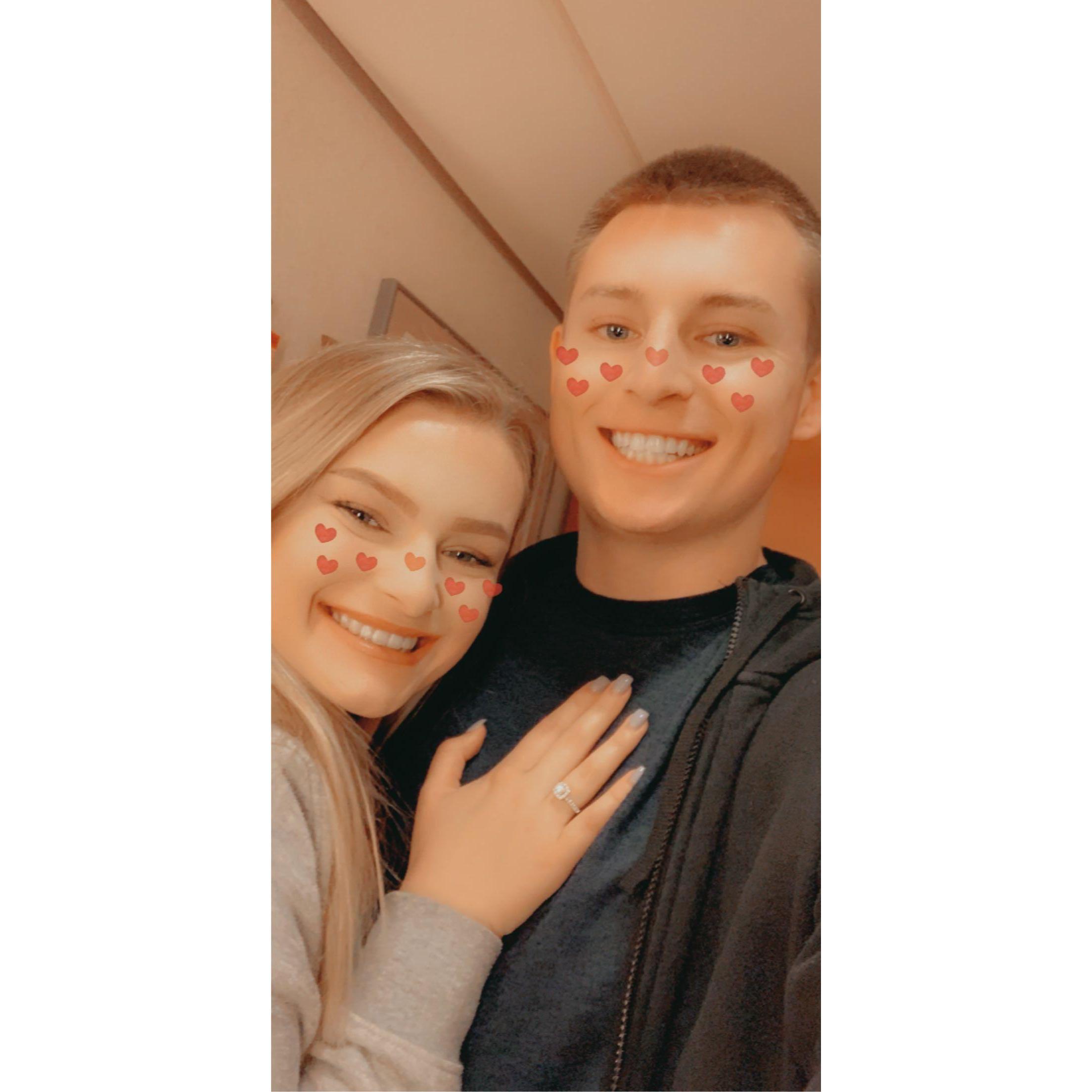 The night we got ENGAGED <3