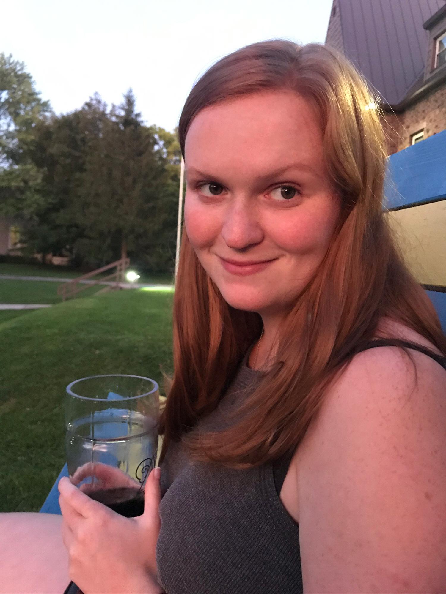 Soft Smiles at Sunset on campus, September 2019