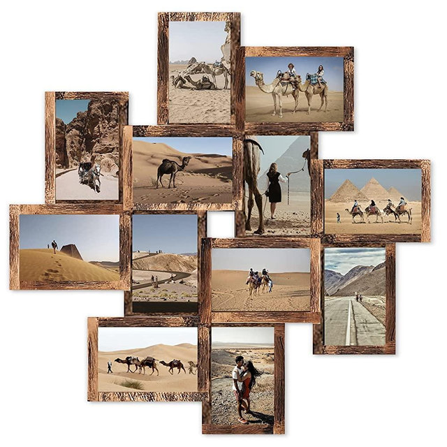 J.M.Deco 12 opening collage picture frames for wall decor, smile collage photo frames for walls 6x4, photo collage frames for walls 4x6 collage frame, photo collage frame, Gold