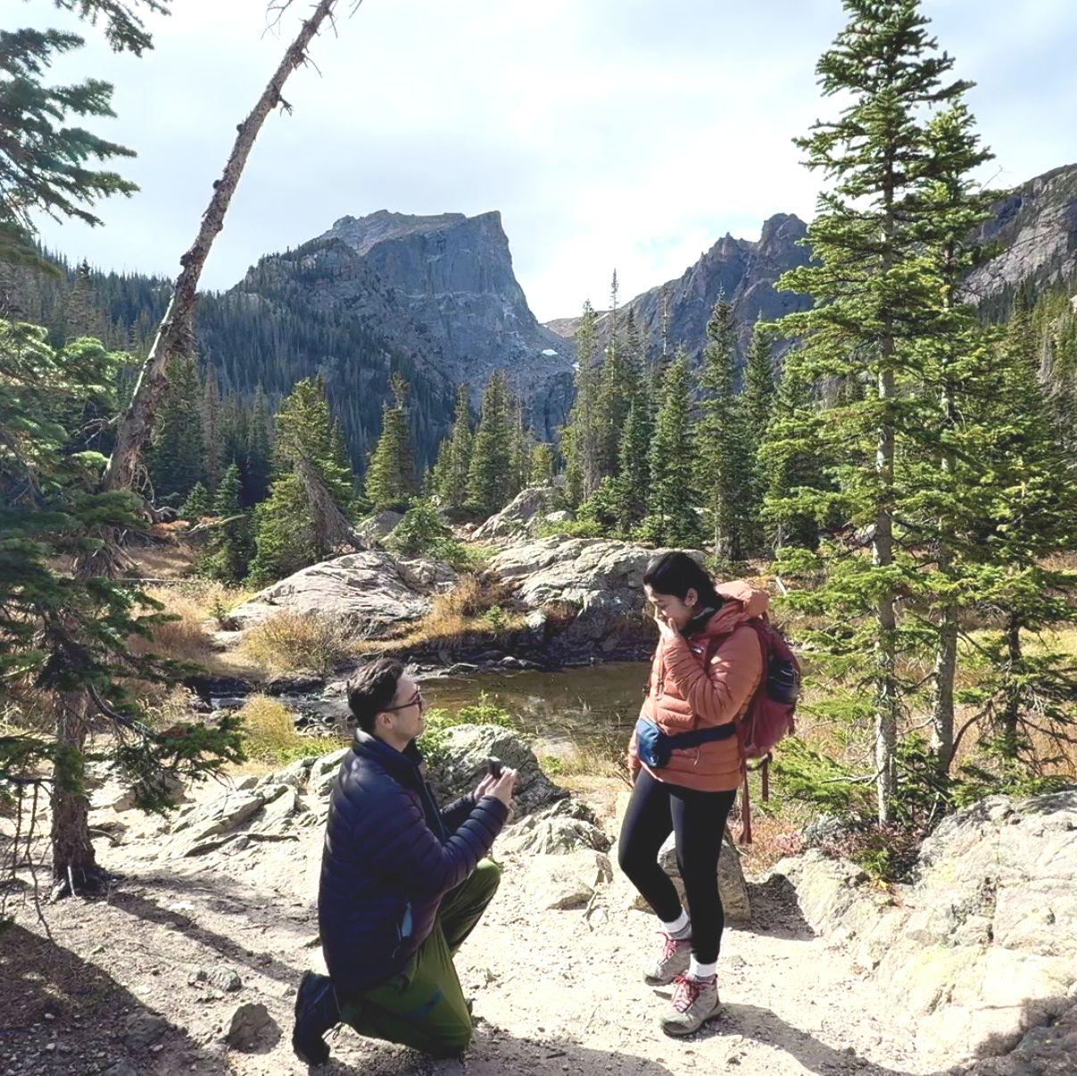 Our engagement picture at the Rocky Mountains, Colorado!