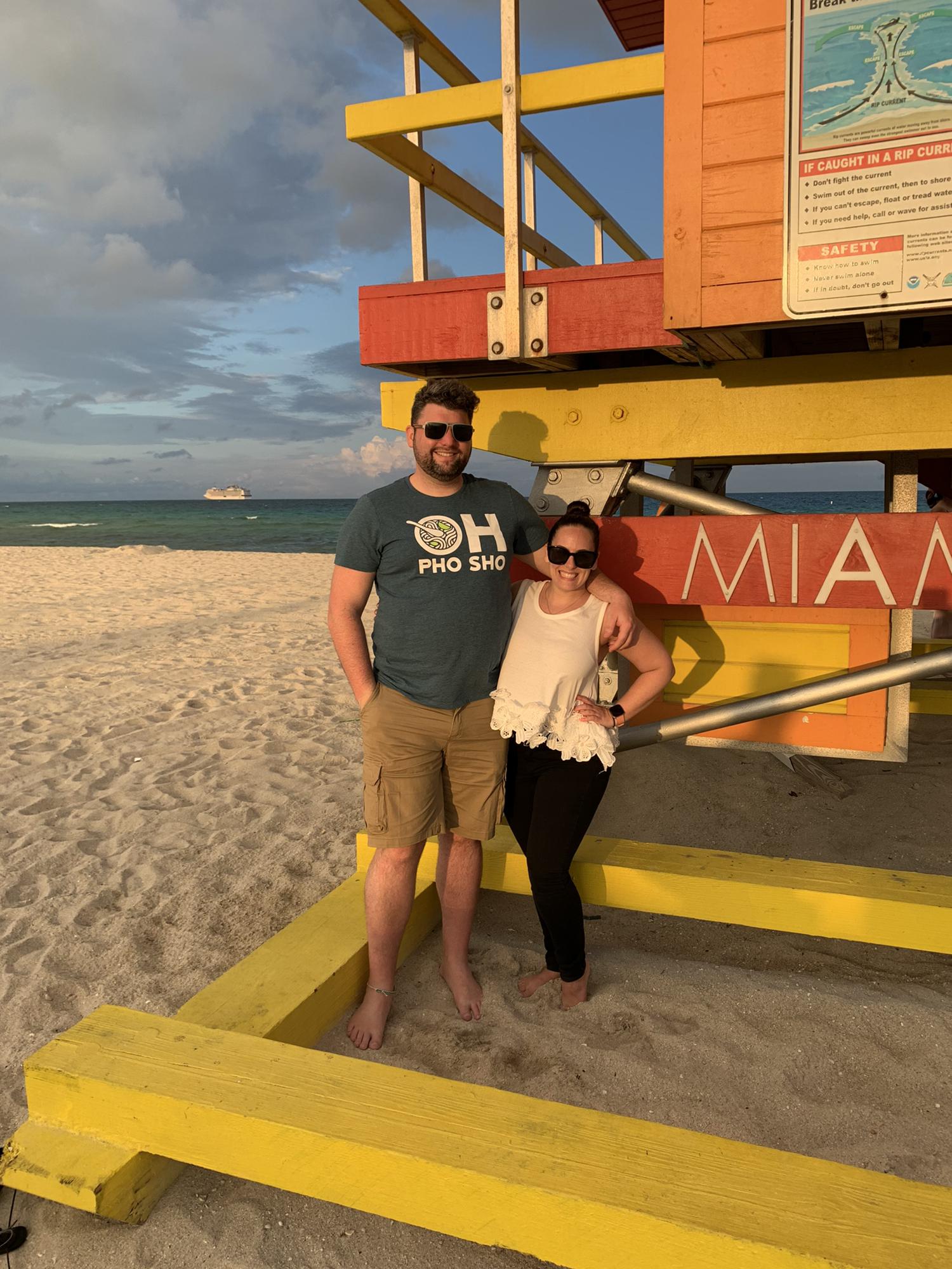 Birthday Trip to Miami! We stayed in South Beach and Scott got to see where Erika went to college!