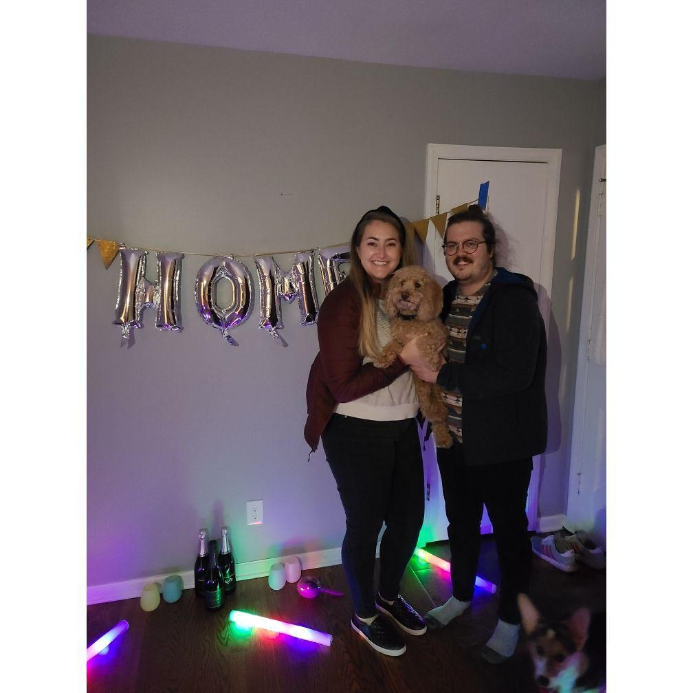 In our new home!