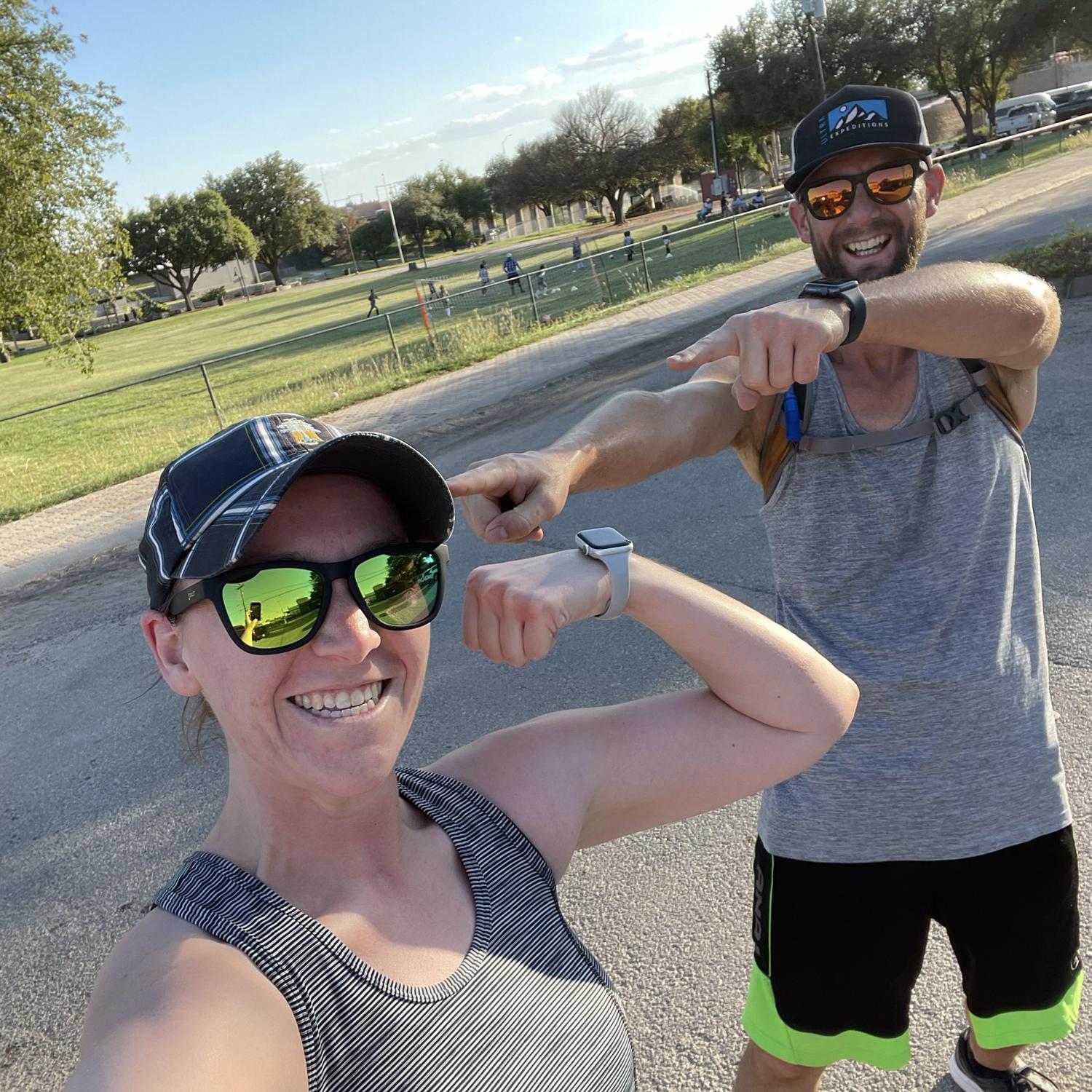 First time Brit ran a 5K non-stop in YEARS! Curtis is the best coach.