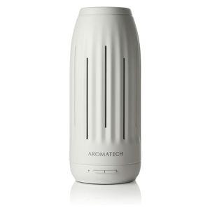 AromaTech Ambience Scent Diffuser for Essential Oil Blends & Fragrances – Waterless Scent Machine w/Bluetooth for Home, Bathroom Boutiques, Hotel, Spa – White Stone Mini