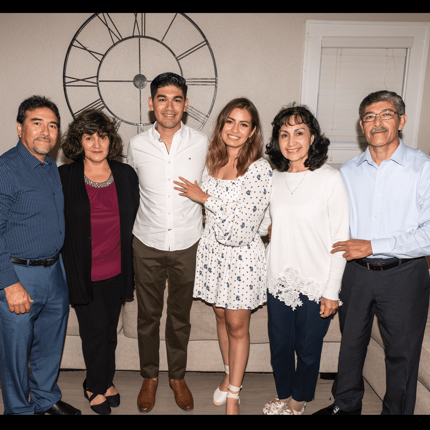 October 2020: Engagement Party | Nallely’s parents (left), Eli’s parents (right)