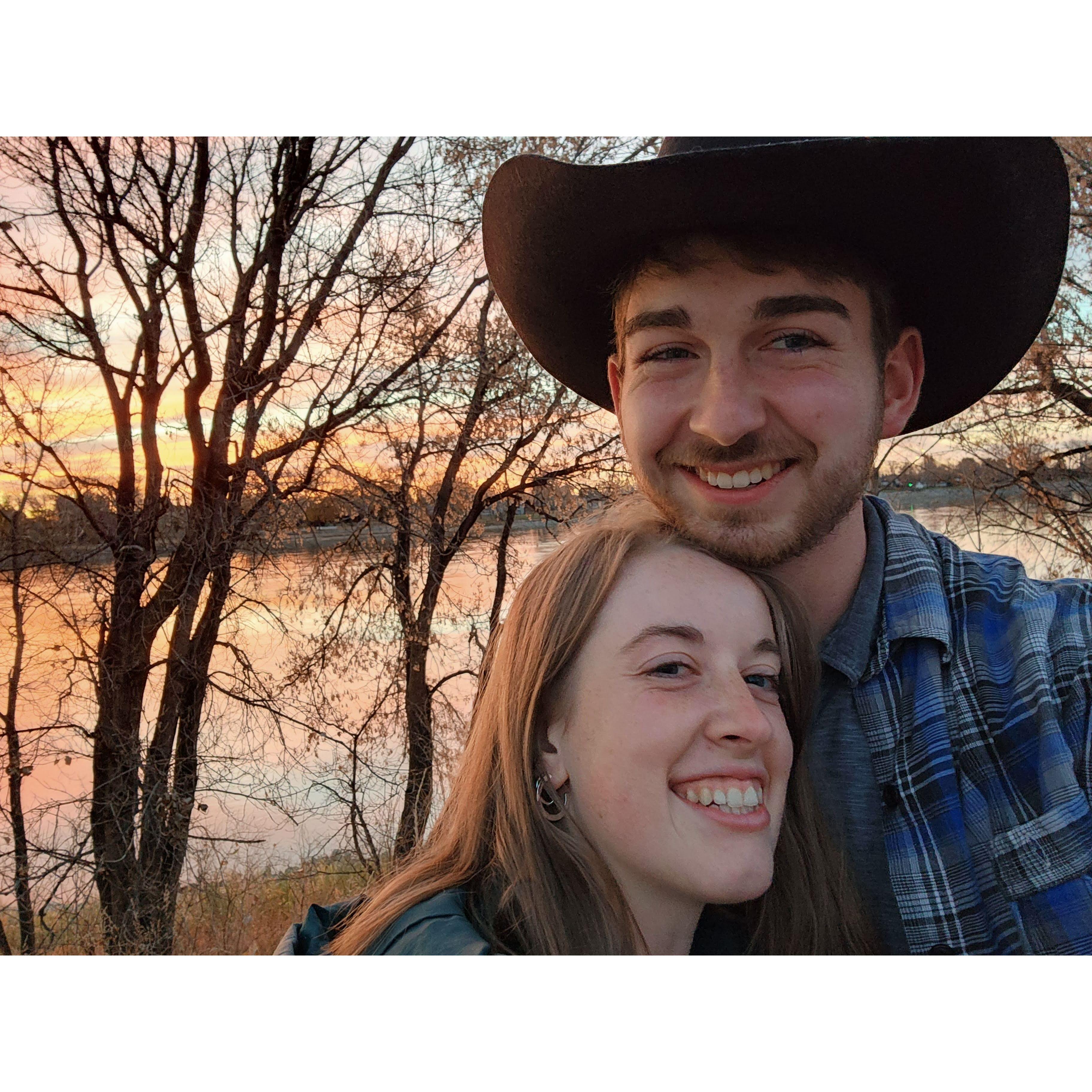First of many sunset selfies together