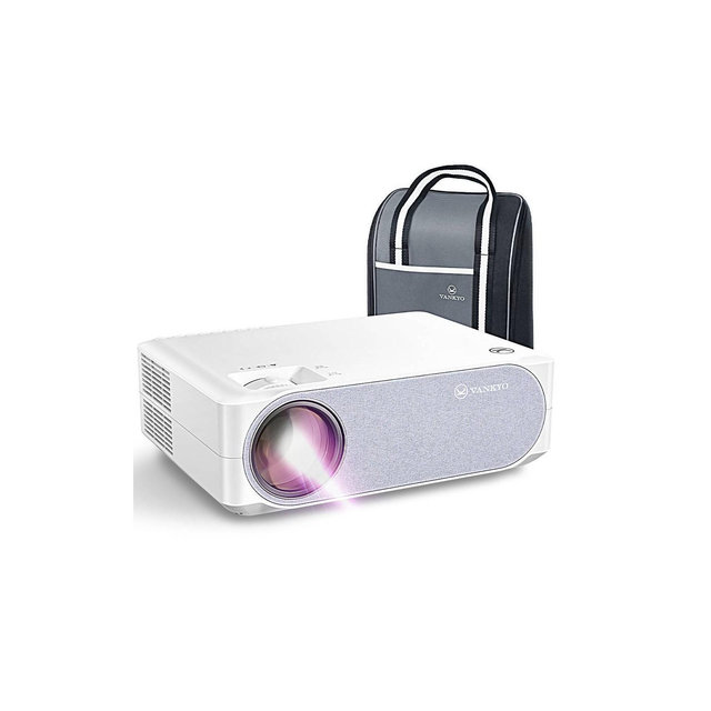 VANKYO Performance V630W Native 1080P Full HD Projector with Bonus Screen – White