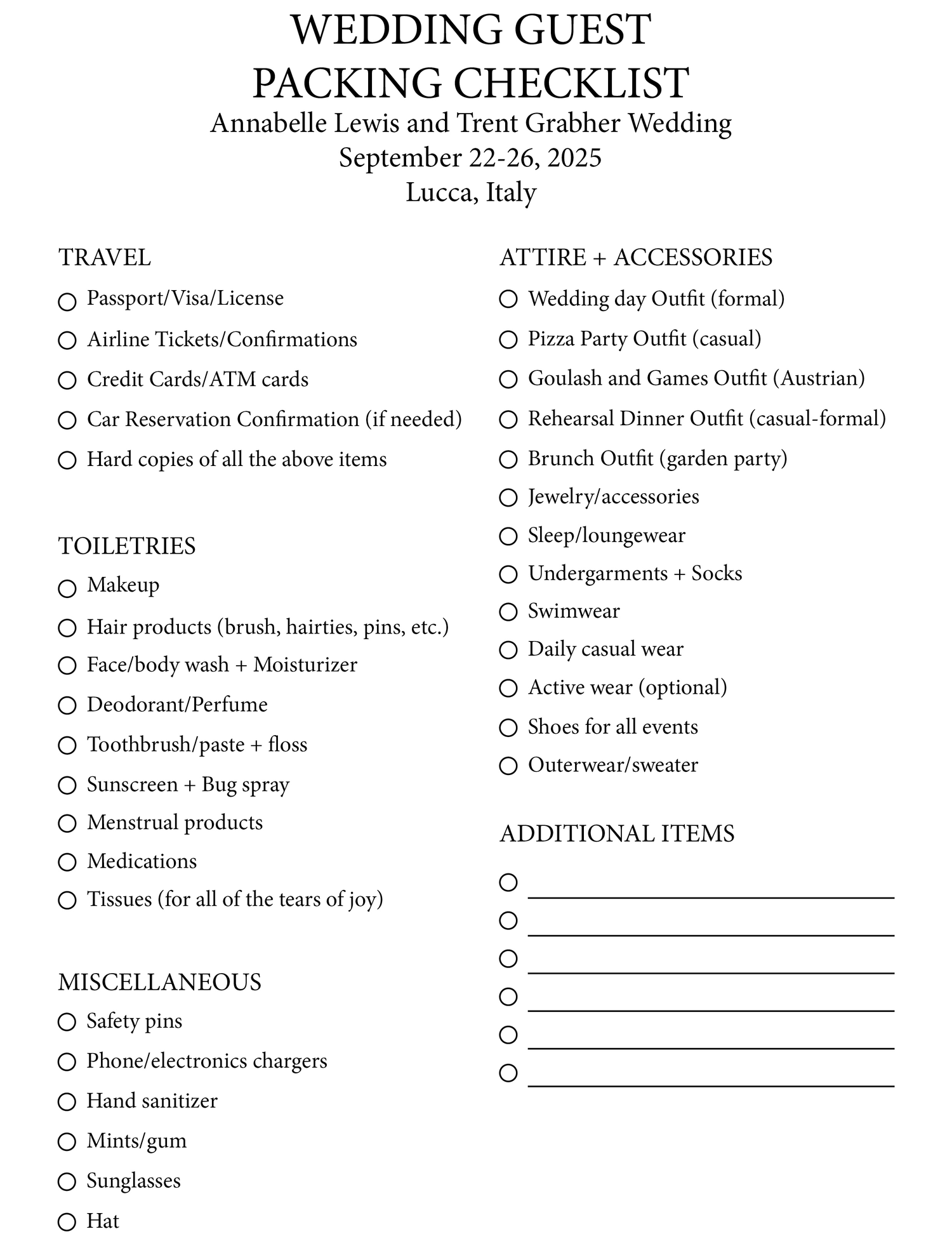 The Wedding Website of Annabelle Lewis and Trent Grabher
