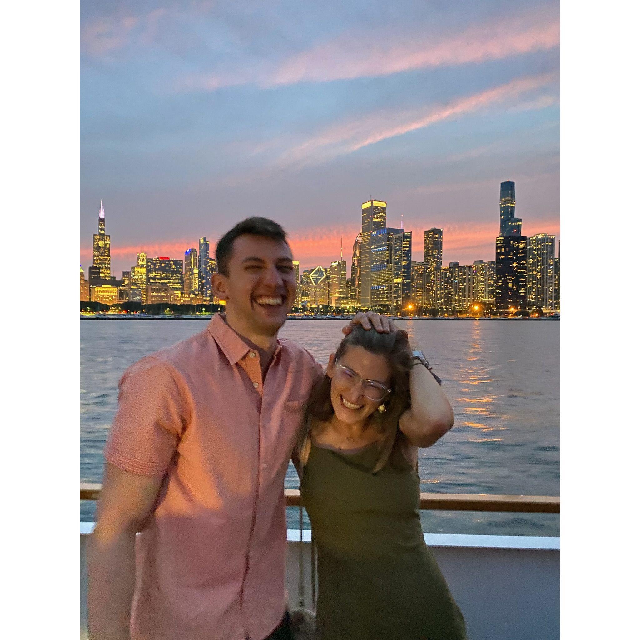 PT school boat cruise on the Chicago river