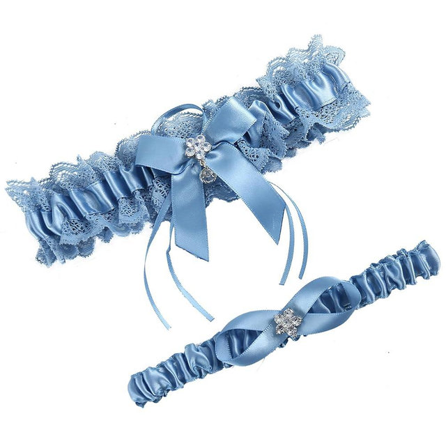 LOWOSAIWOR wedding garter set women lace Bridal garter sets including keepsake garter and toss garter