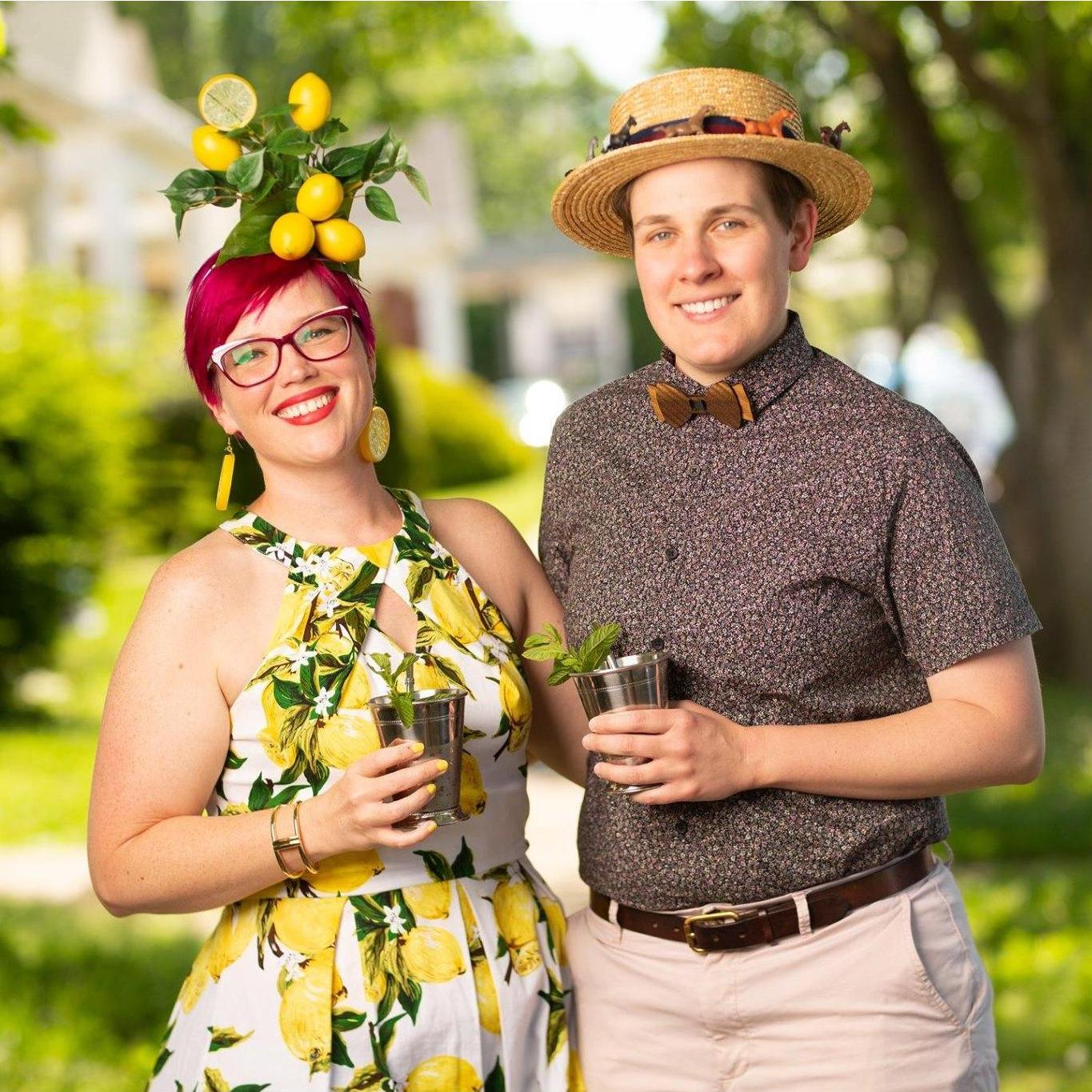 Derby was canceled in 2020, but Rebecca finds any excuse to dress up. The professional photos were taken as a part of a charity event.