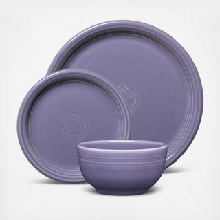 Bistro Coupe 3-Piece Place Setting, Service for 1