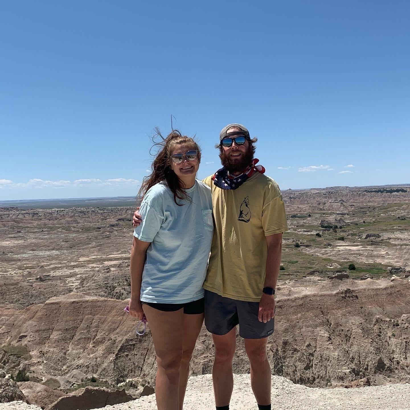 Badlands National Park in South Dakota July 2020