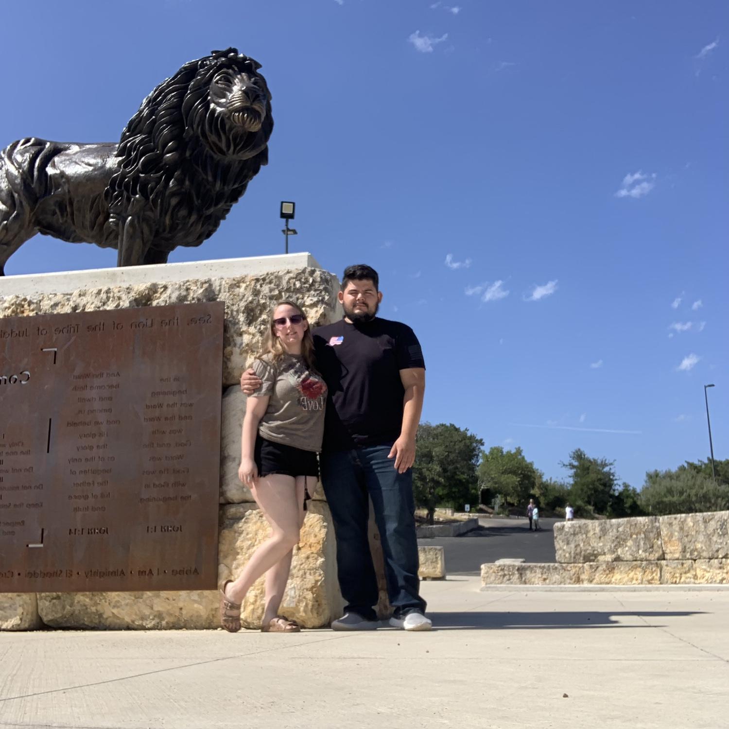 July 23, 2023 
We traveled to San Antonio & also stopped in Kerrville. This was taken at “The Empty Cross Gardens”! It was so cool seeing the different sculptures showing the love of Jesus!