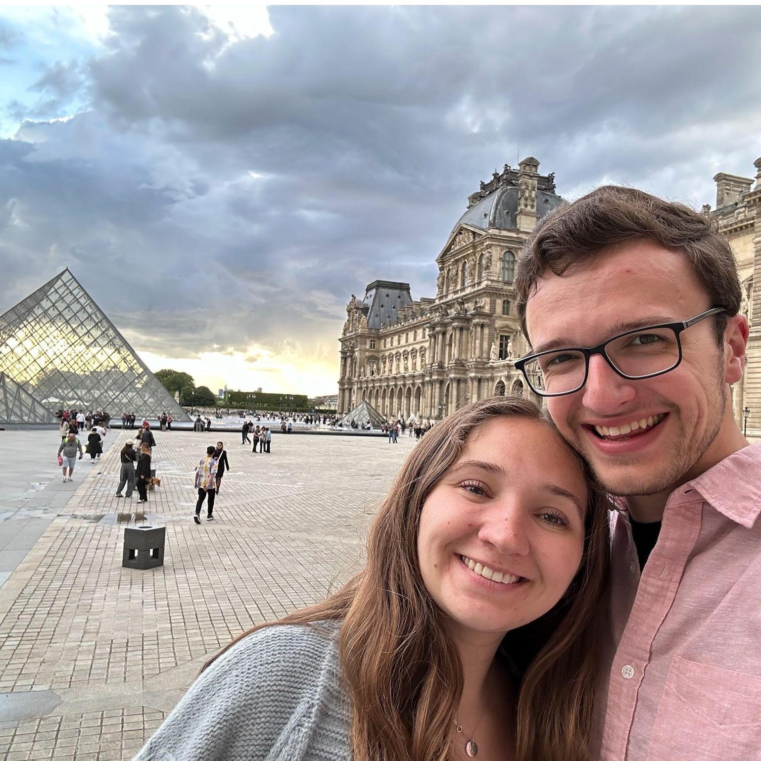 At the Louvre in Paris! This was a mini-trip within the trip to visit Steph and Jamie in London.
