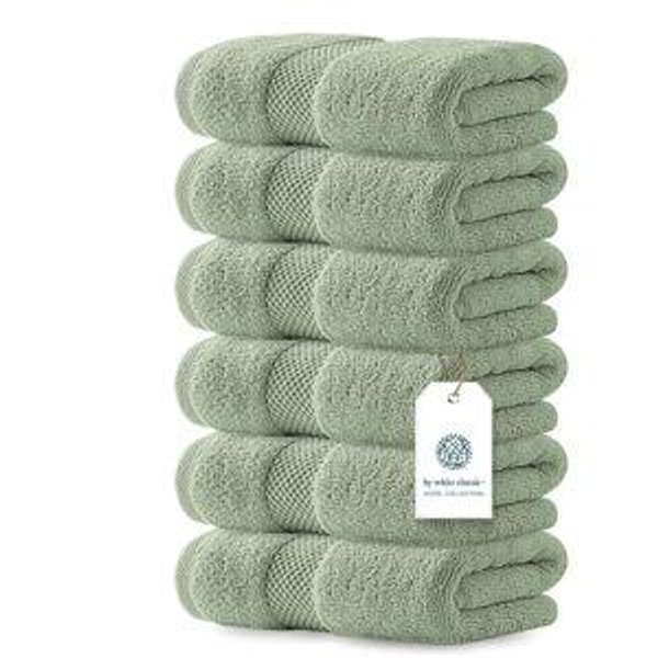 Luxury Light Green Hand Towels