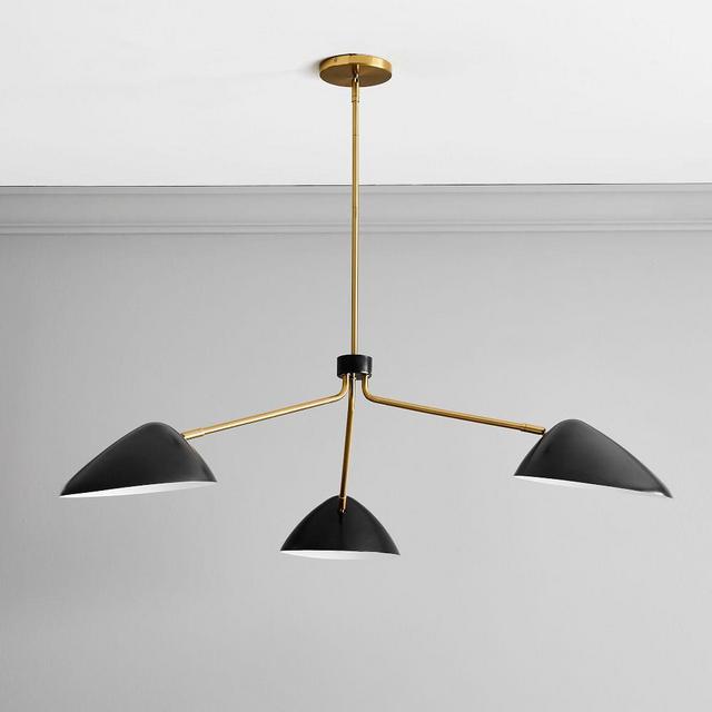 Curvilinear Mid-Century Chandelier