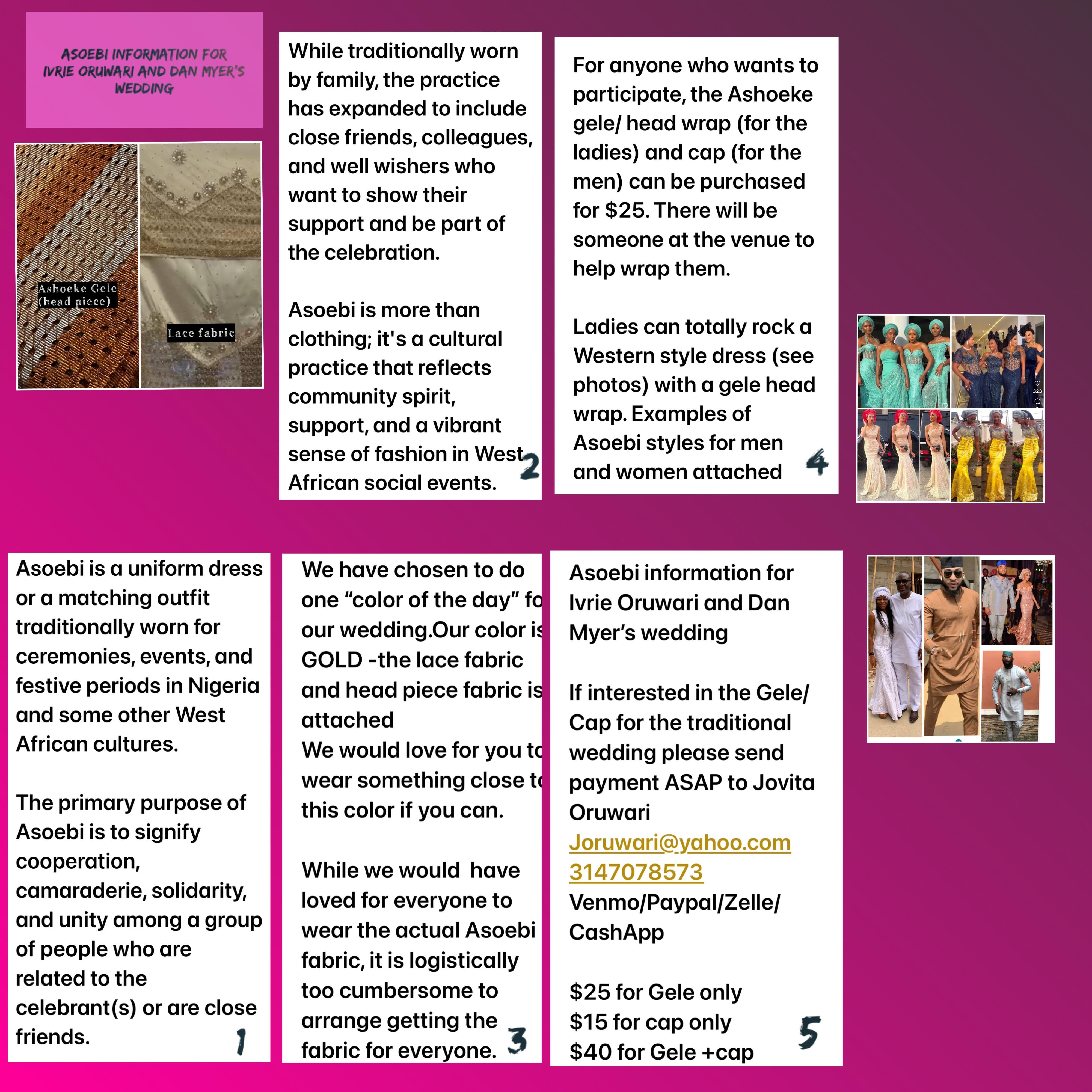 The Wedding Website of Dan Myers and Ivrie Oruwari