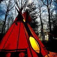 Teepee with Indoor Fire Pit