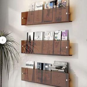 Yemaya Wall-Mounted Shelves - Brown / 40 cm