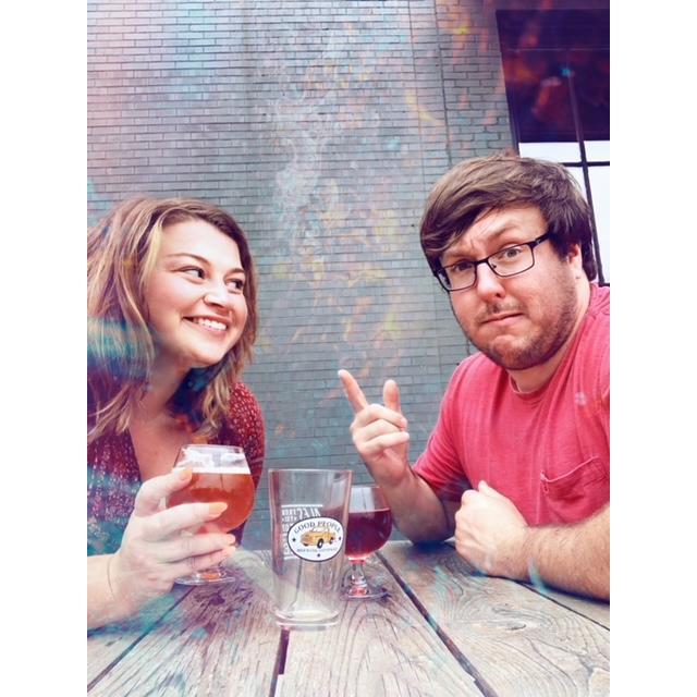 Our first trip together was to Birmingham, AL, over the 4th of July weekend. We snapped this pic at one of our favorite breweries in Birmingham- Good People.