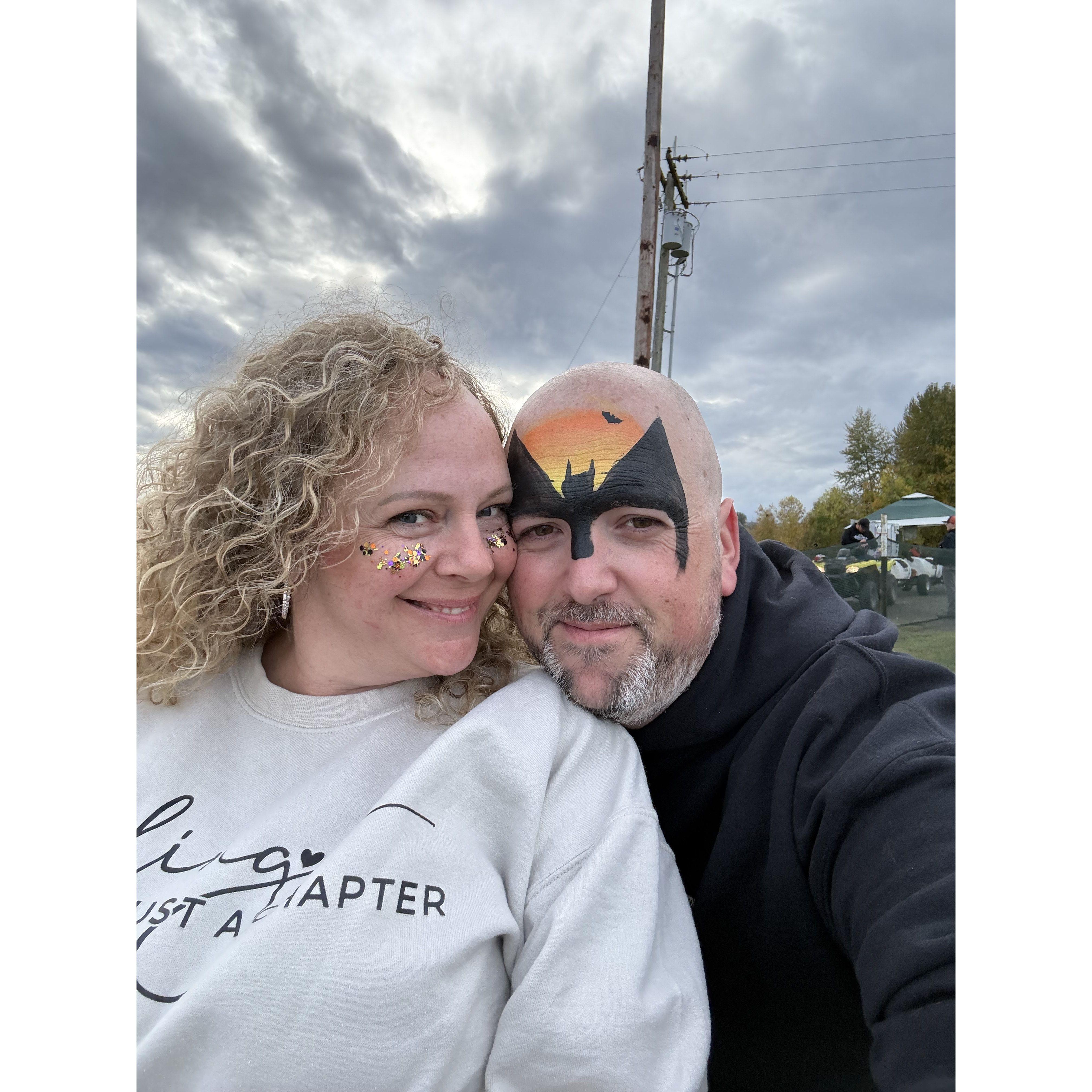 Halloween fun at the pumpkin patch with the kids