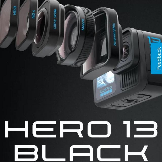 GoPro HERO13 Black (HB-Series Lenses + Powerful Battery)