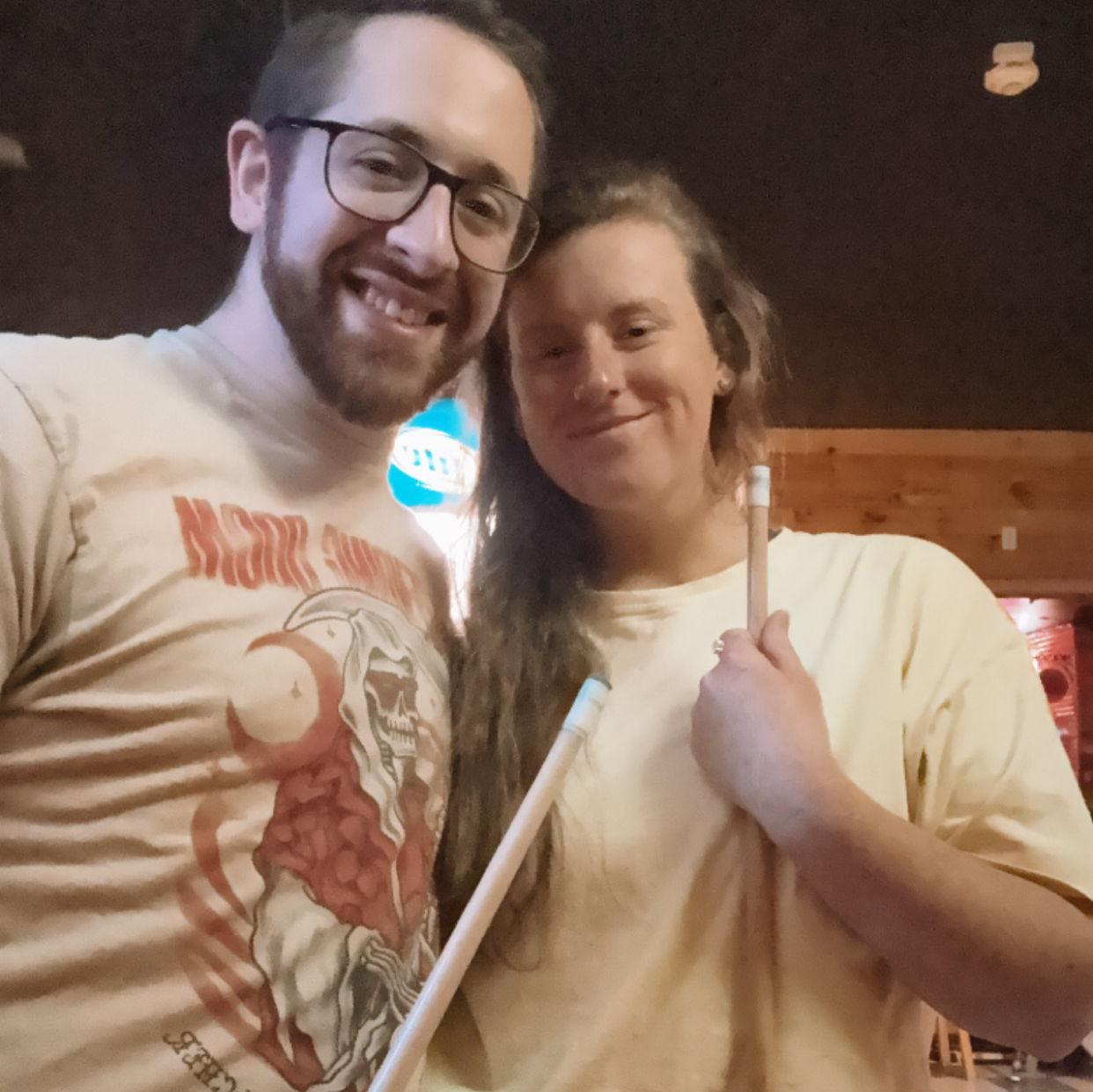 Can you guess who beat who at at this game of pool?