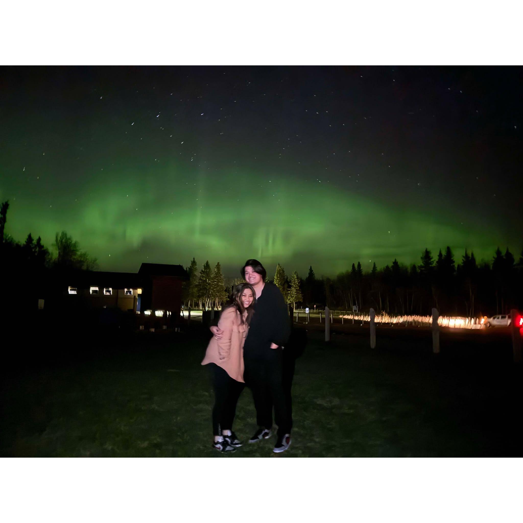 First Aurora Borealis experience for both of us