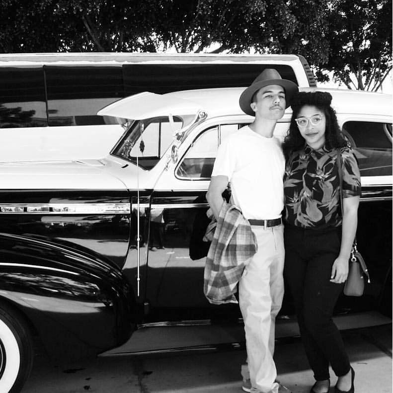 Irish and Ashlyn in front of "Negrona" at Chicano Park Day. 2018