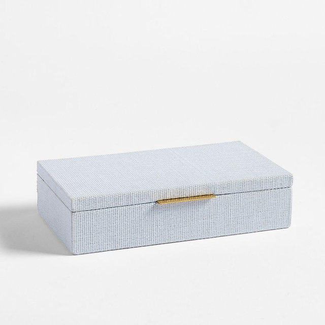 Hampton Jewelry Box, Medium - Bright Chambray