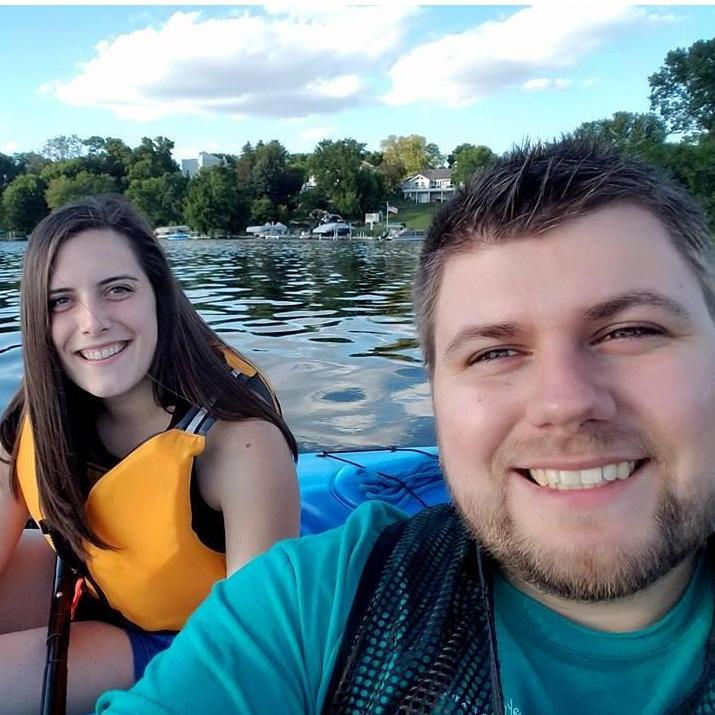 Out on our kayaks