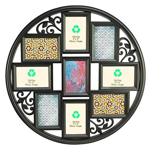 Giftgarden 4x6 Black Picture Frames 9 Opening Multi Wall Collage Photo Frame