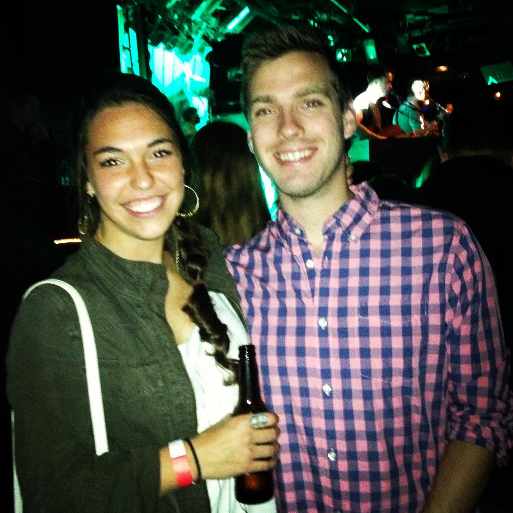 At a rock show in Boston