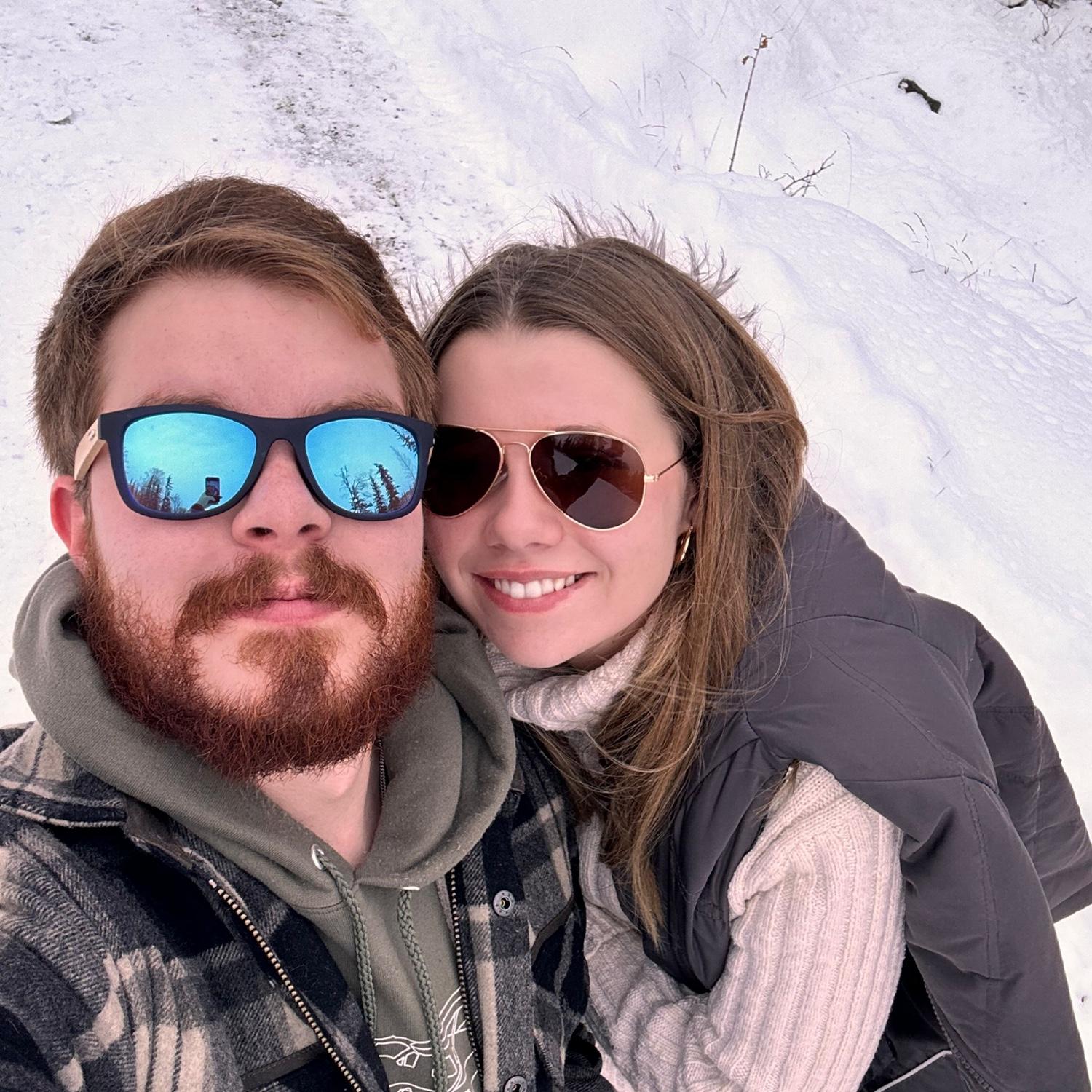On a hike in Alaska