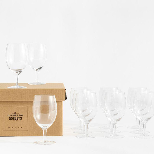 Caterer's Box Goblets, Set of 12 - Clear