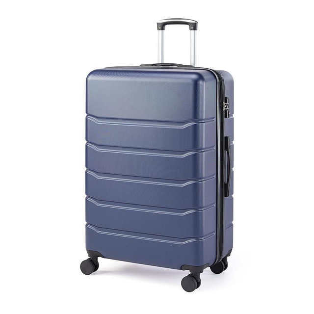 Simple Deluxe 24 Inch Hardside Carry On Luggage, Suitcase with Double Spinner Wheels & TSA Lock, Hard Shell Suitcase, Expandable Rolling Lightweight Luggage, Blue
