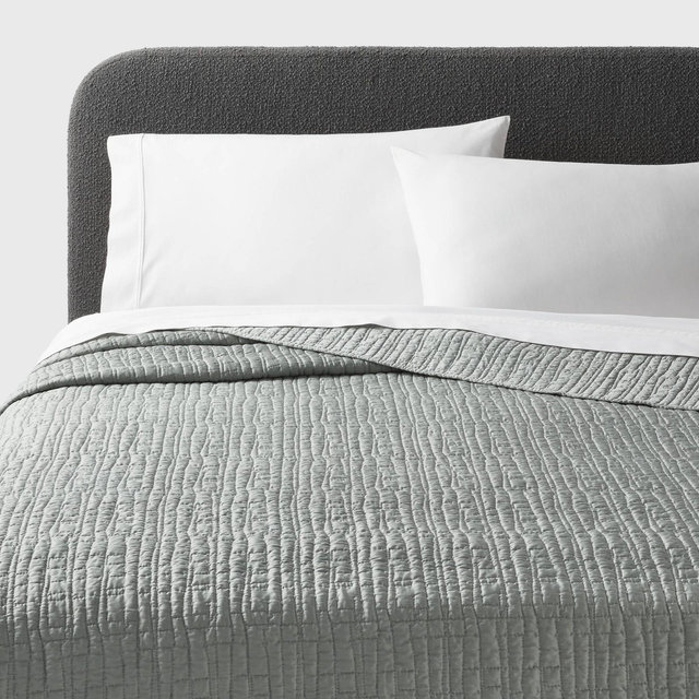 King Luxe Lyocell Quilt Light Teal Green - Threshold™