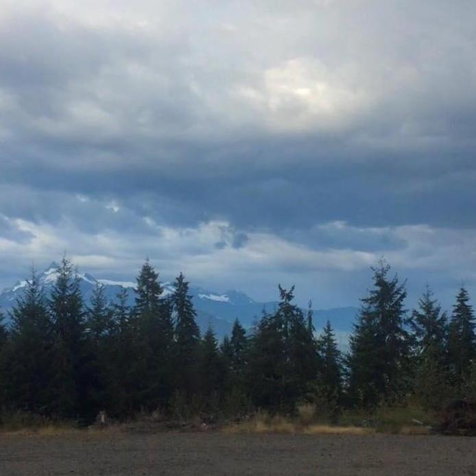 Public land where we would go shooting out in Washington with a view of Mt. Baker.