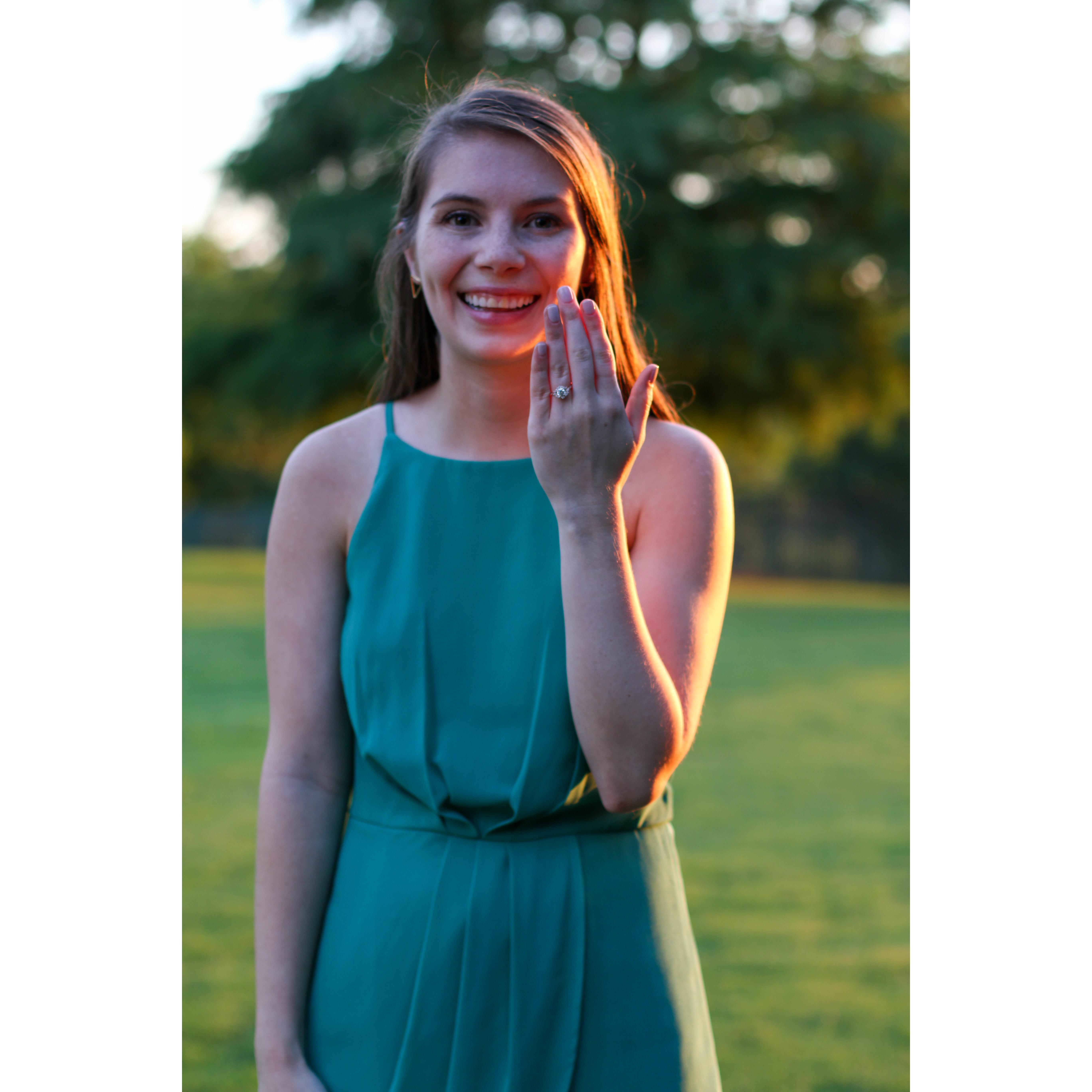 That feeling when he finally pops the question