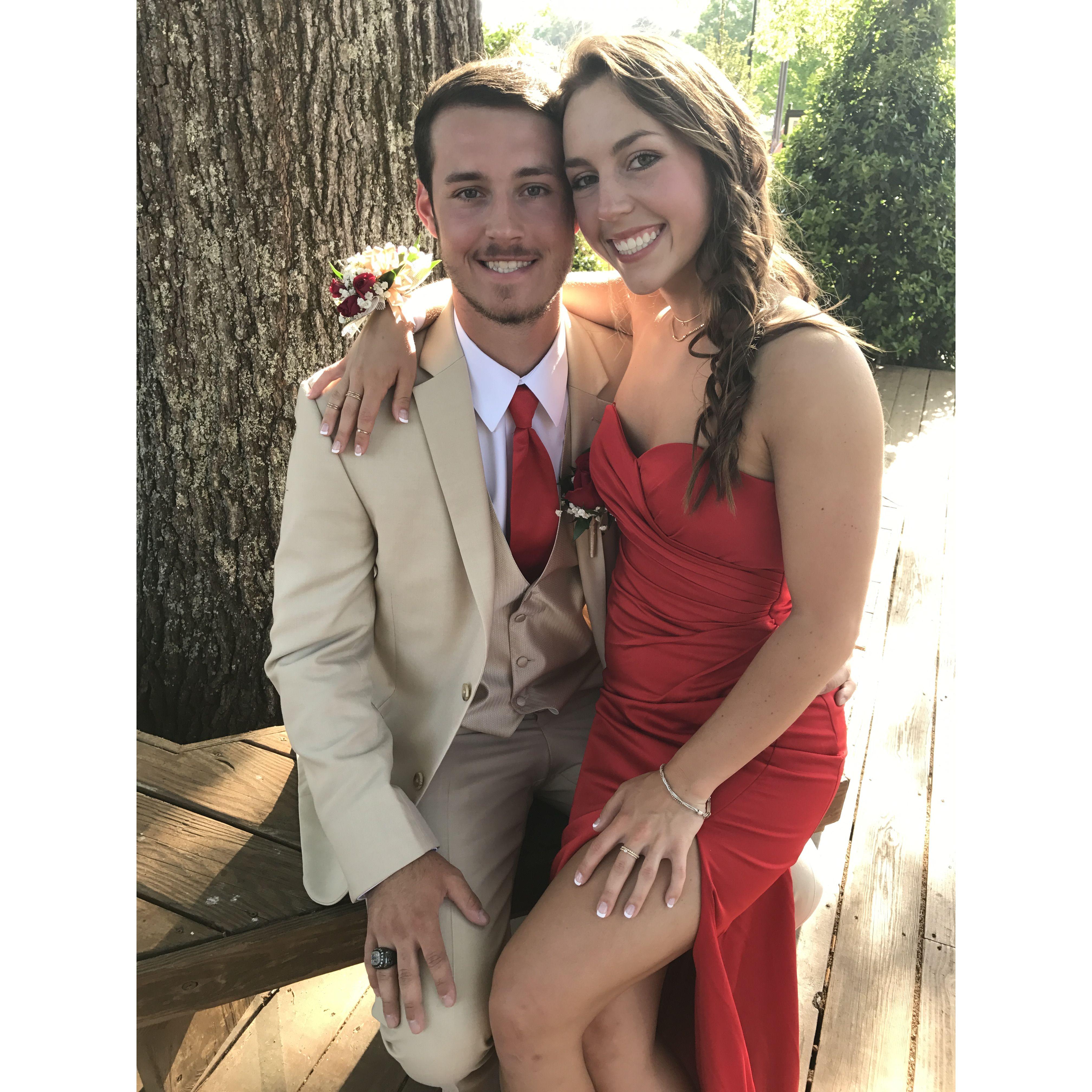 Caroline and Chase at prom together!