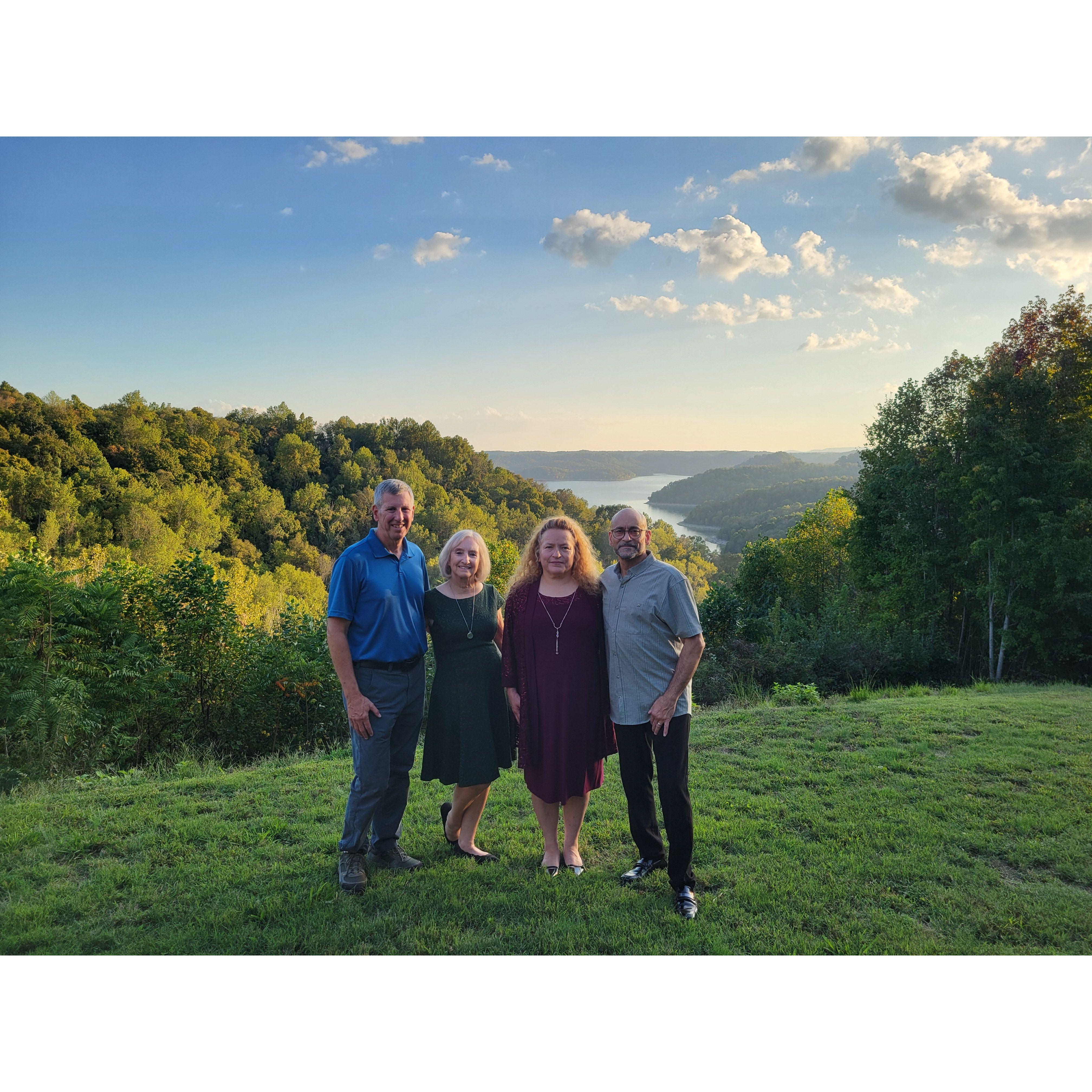 The happy in-laws: Tom, Nancy, Isavel, and Alex Sr.