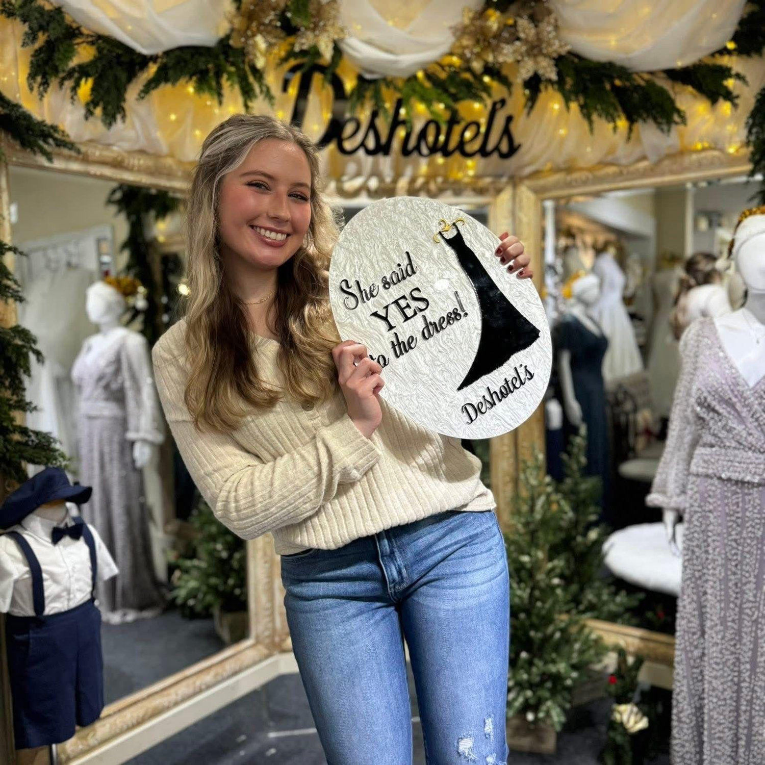 She said YES to the dress