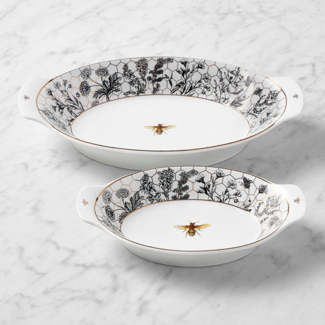 Honeycomb Gratin Nesting Serve Dish, Set of 2