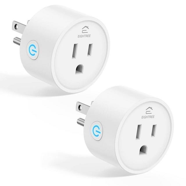 EIGHTREE Smart Plug, Alexa Smart Plugs That Work with Alexa and Google Home, Compatible with SmartThings, Smart Outlet with WiFi Remote Control and Timer Function, 2.4GHz Wi-Fi Only, 2Packs