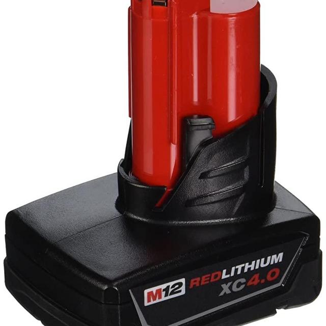MILWAUKEE'S 48-11-2440 M12 REDLITHIUM XC 4.0 Extended Capacity Battery Pack