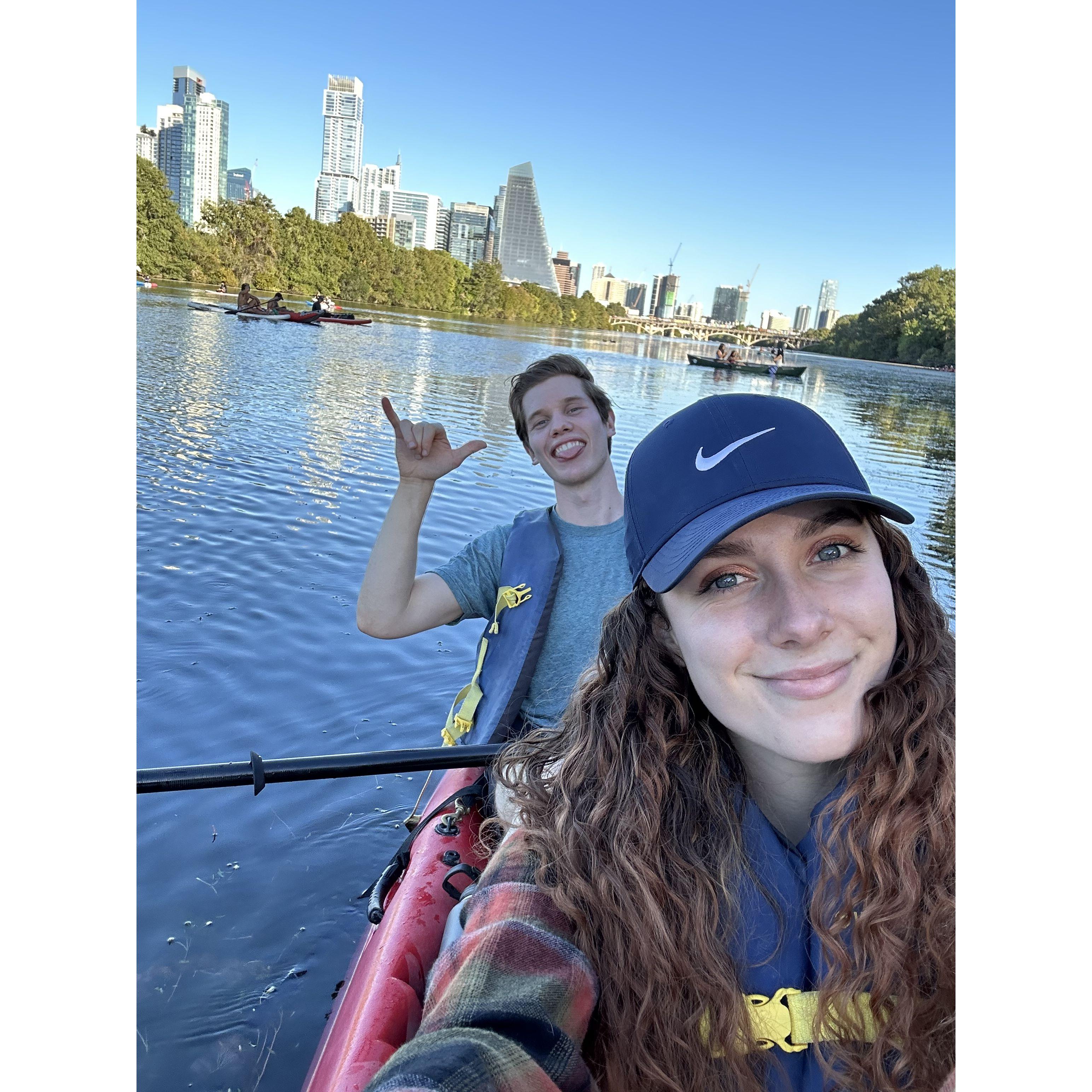 Kayaking in Austin, TX