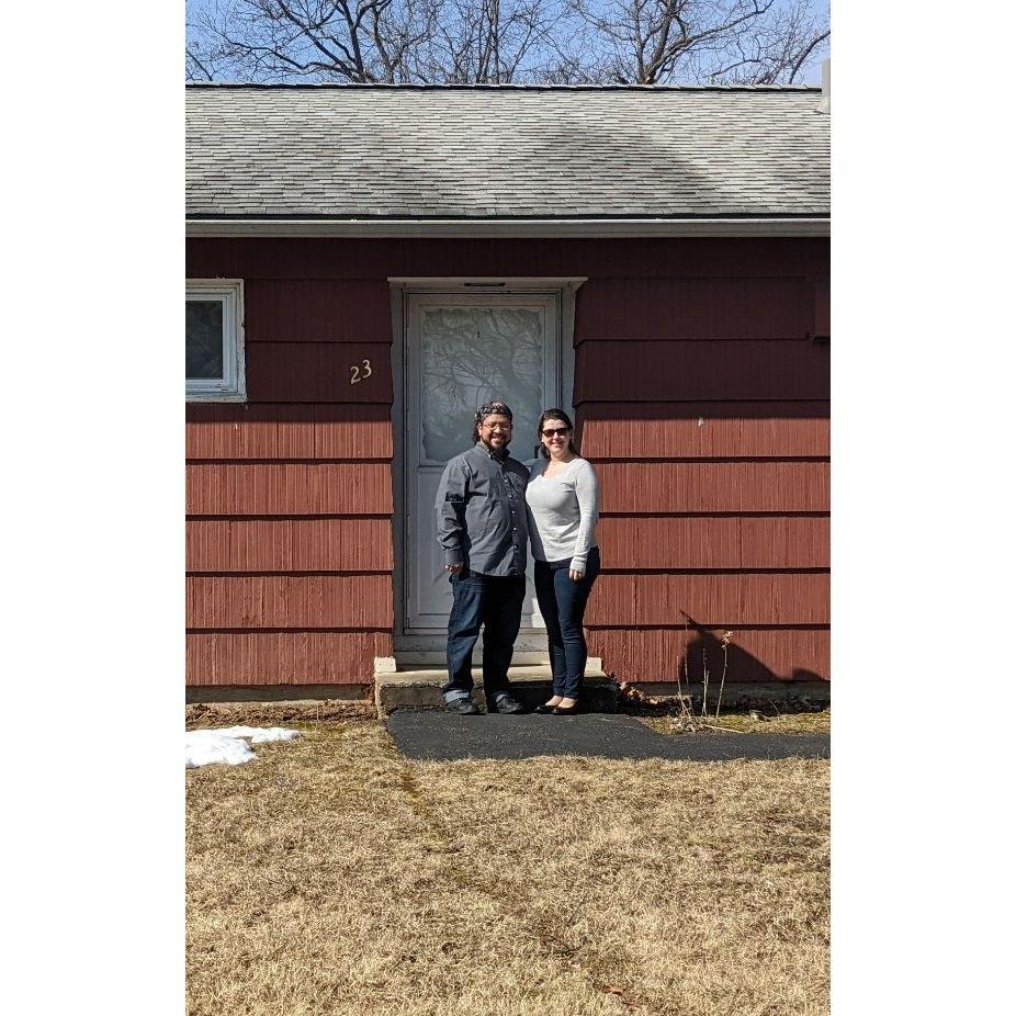 The day we got the keys to our first house!