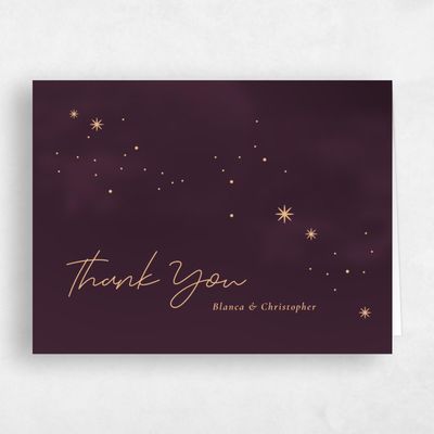 Purple Wedding Thank You - Splendor
