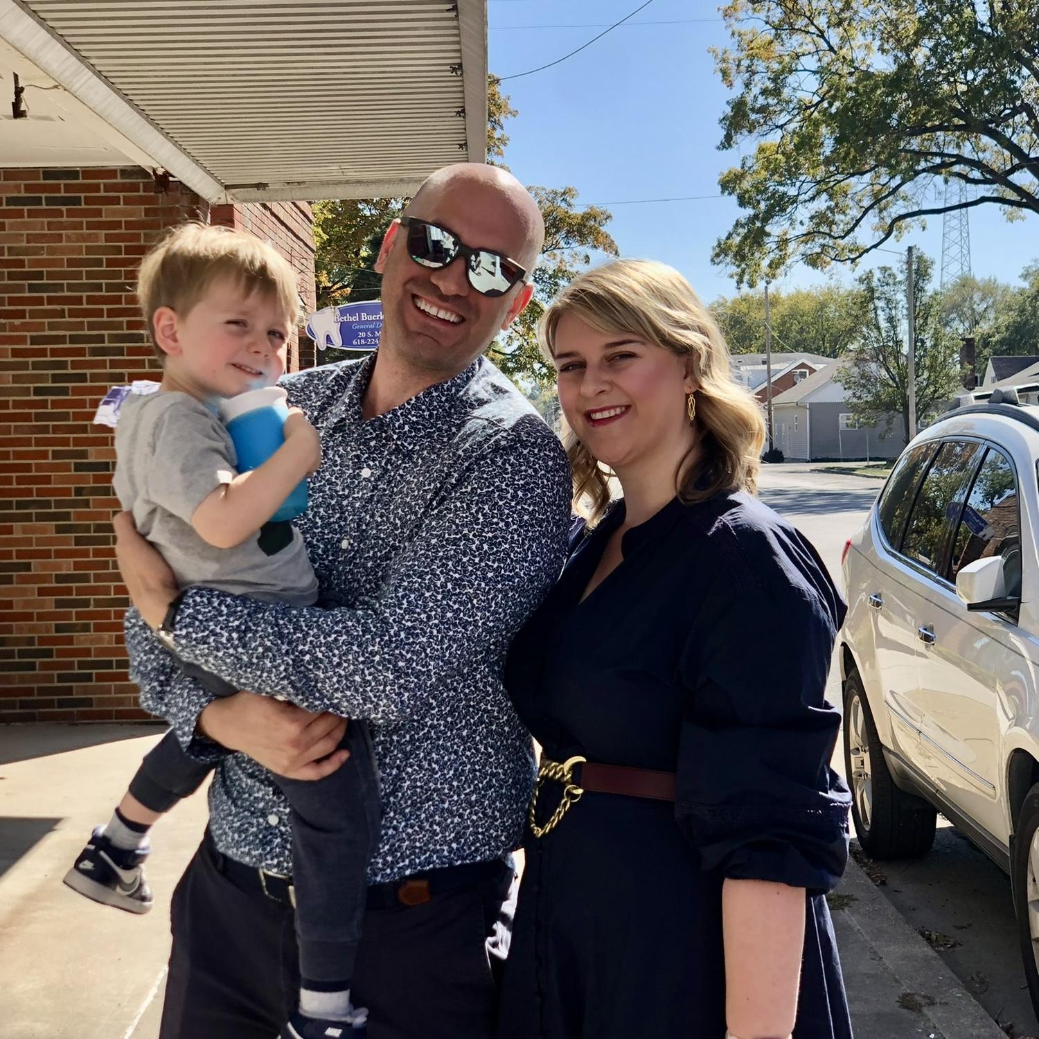 With our nephew!